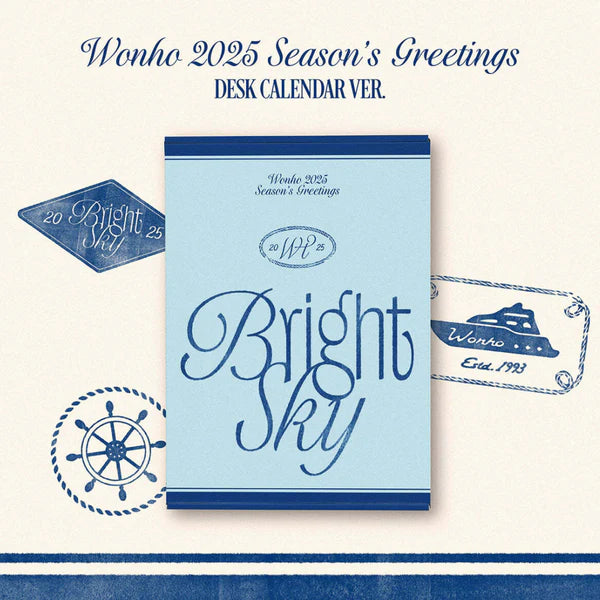 WONHO 2025 SEASON'S GREETINGS - BRIGHT SKY (DESK CALENDAR VER.)