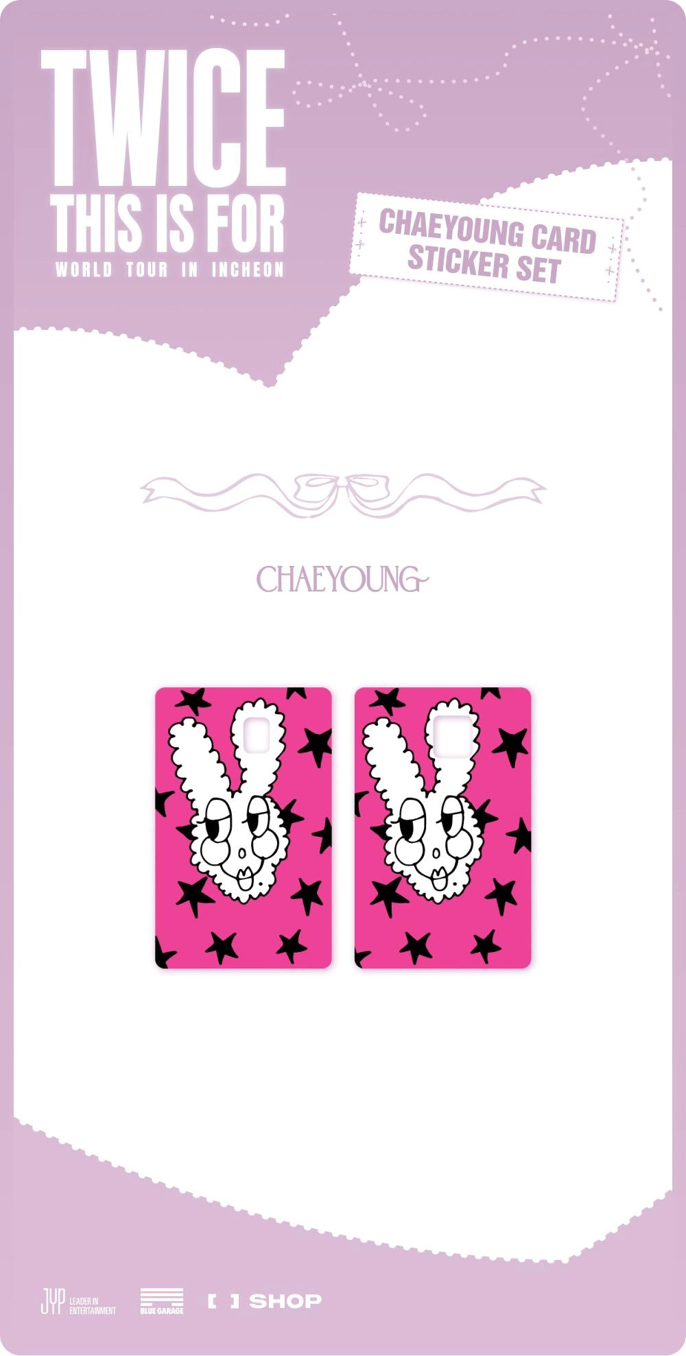 TWICE - <THIS IS FOR> WORLD TOUR IN INCHEON CHAEYOUNG CARD STICKER SET