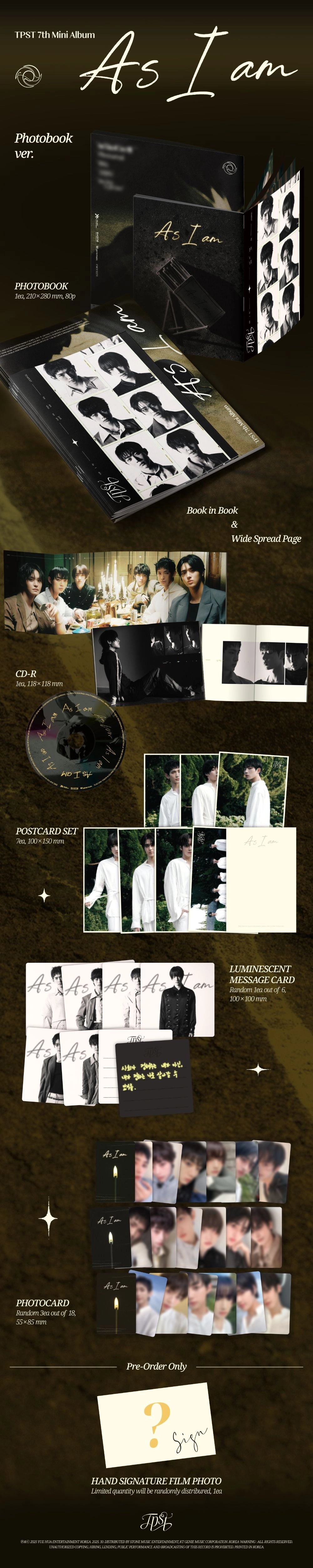 TEMPEST 7TH MINI ALBUM - AS I AM