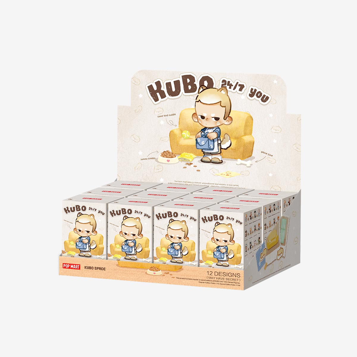 POP MART Authentic KUBO 24/7 Mystery Box 12 Designs (1 Piece)