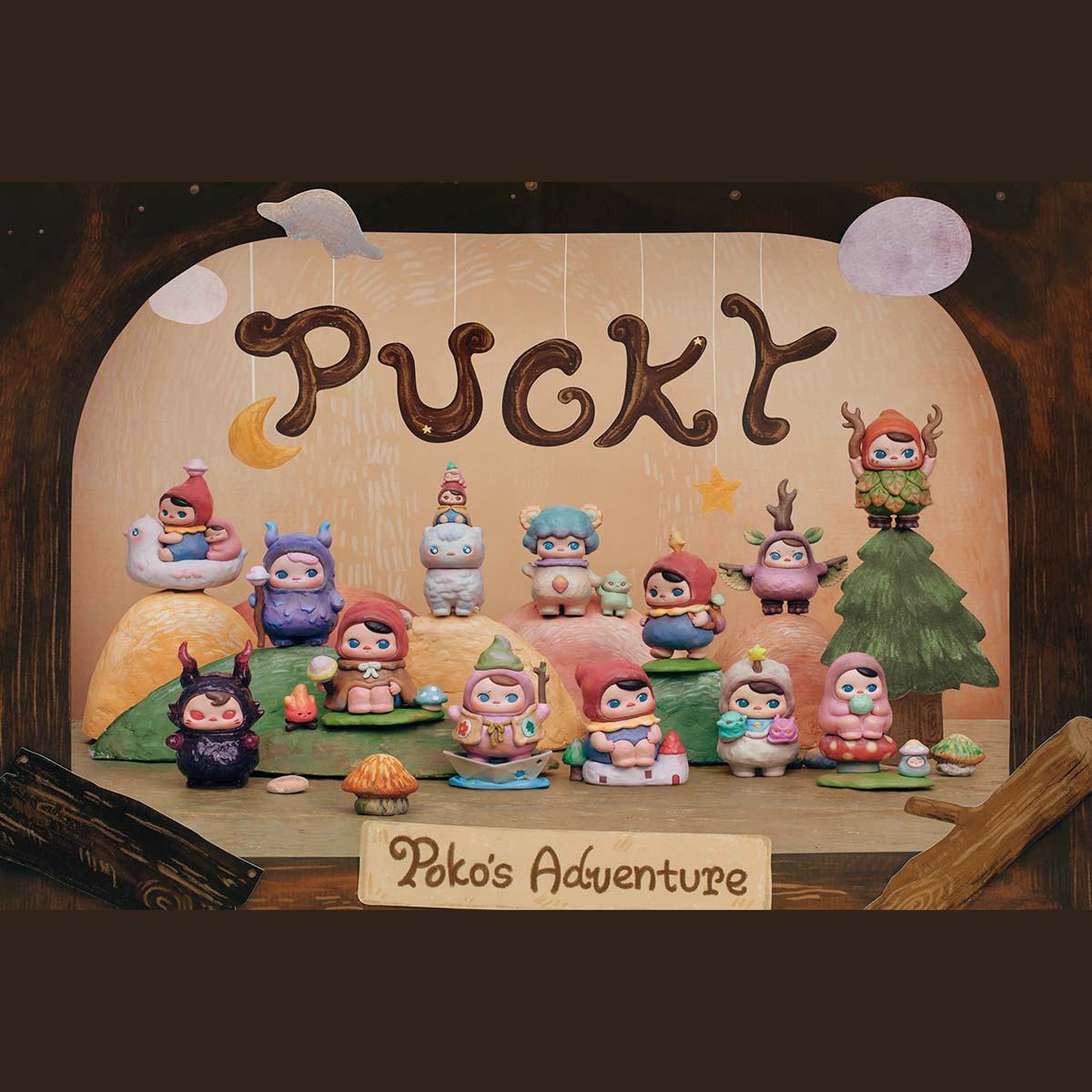 POP MART Authentic PUCKY Mystery Box Poko's Adventure Series Figures 12 Designs (1 Piece)
