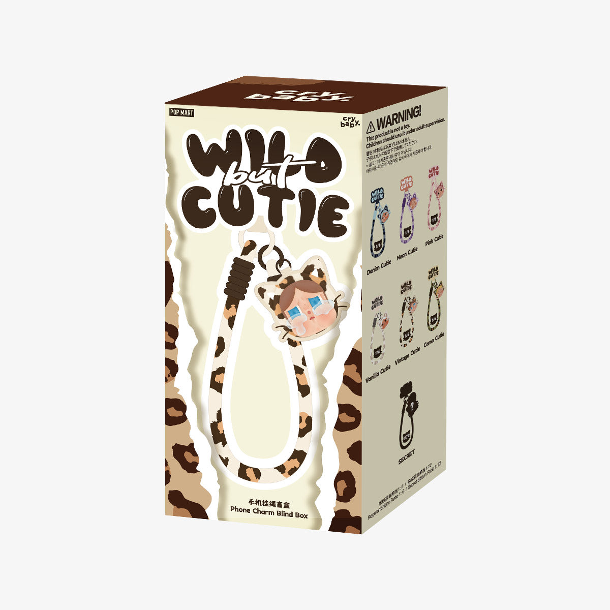 POP MART Authentic CRYBABY Wild but Cutie Series Phone Charm Mystery Box (1 Piece)