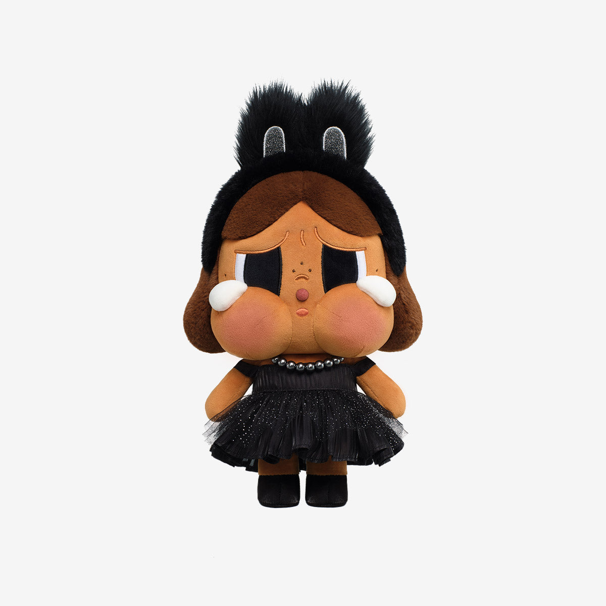 POP MART Authentic CryBaby Shiny XL Black Plush