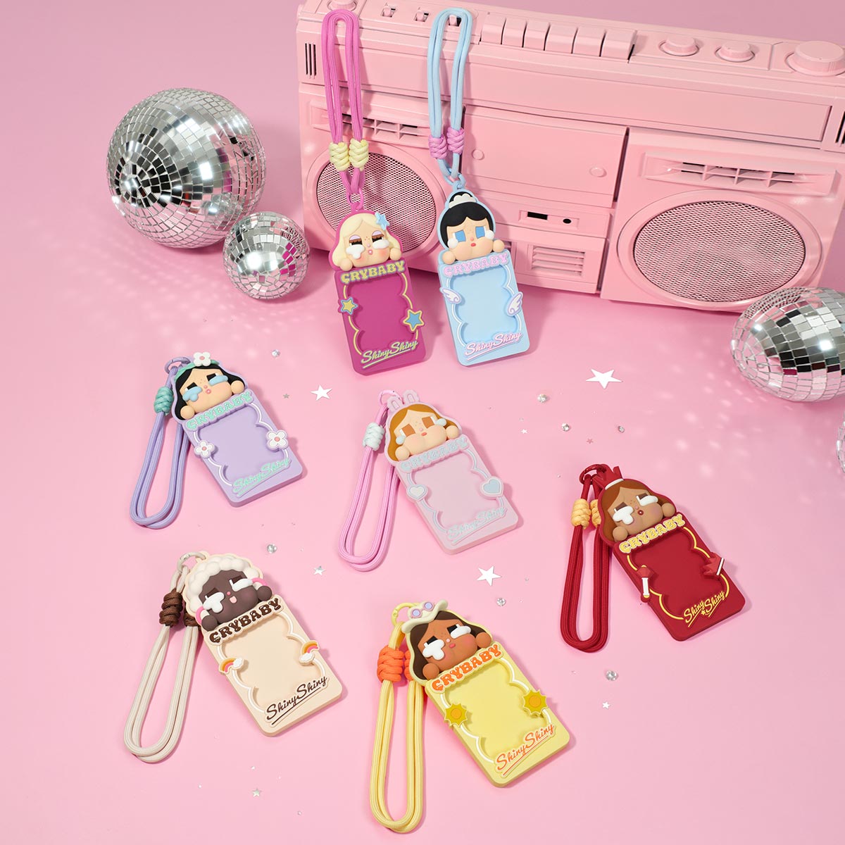 POP MART Authentic CRYBABY Shiny Shiny Series - Card Holder 6 Design