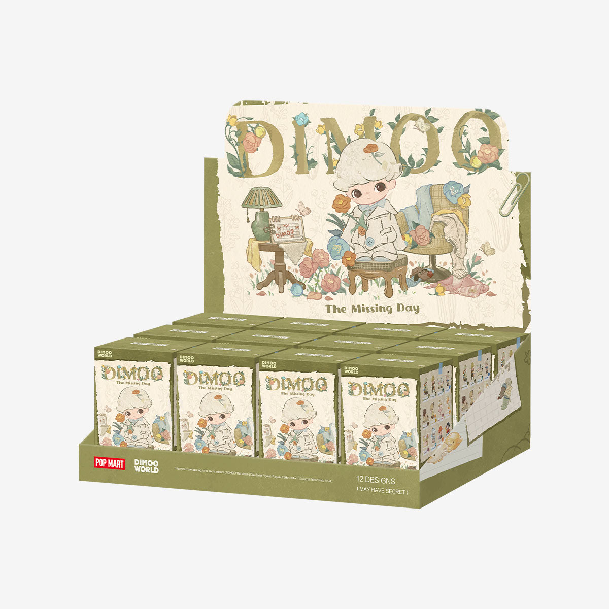 POP MART Authentic Dimoo Figure Missing Day Mystery Box 12 Designs