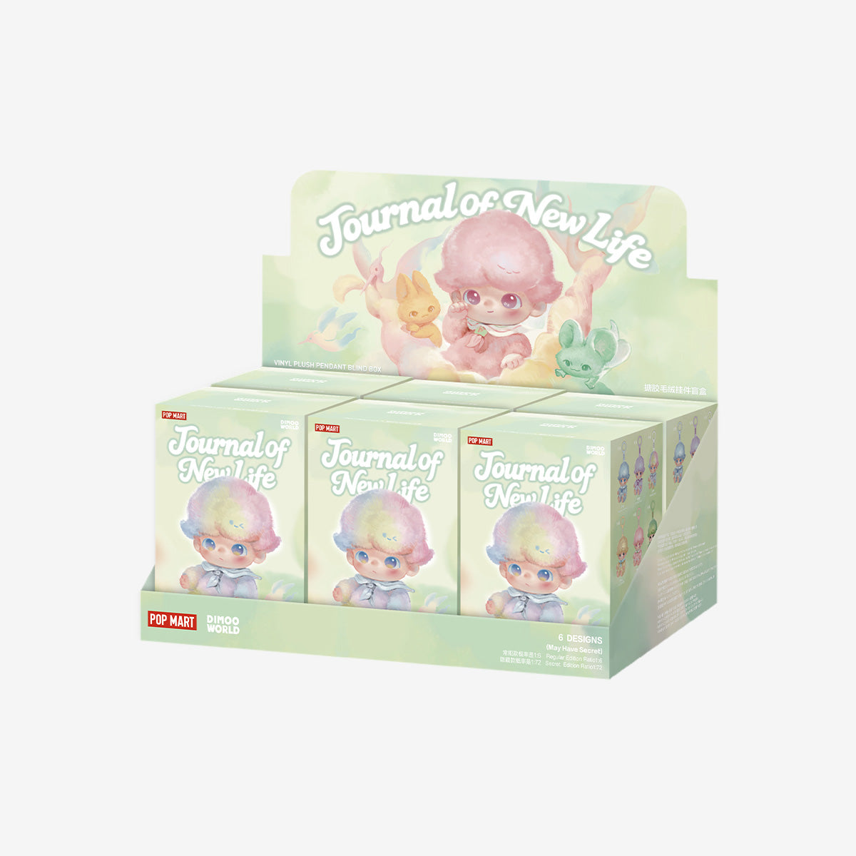 POP MART DIMOO Authentic Journal of New Life Plush Mystery Box 6 Designs