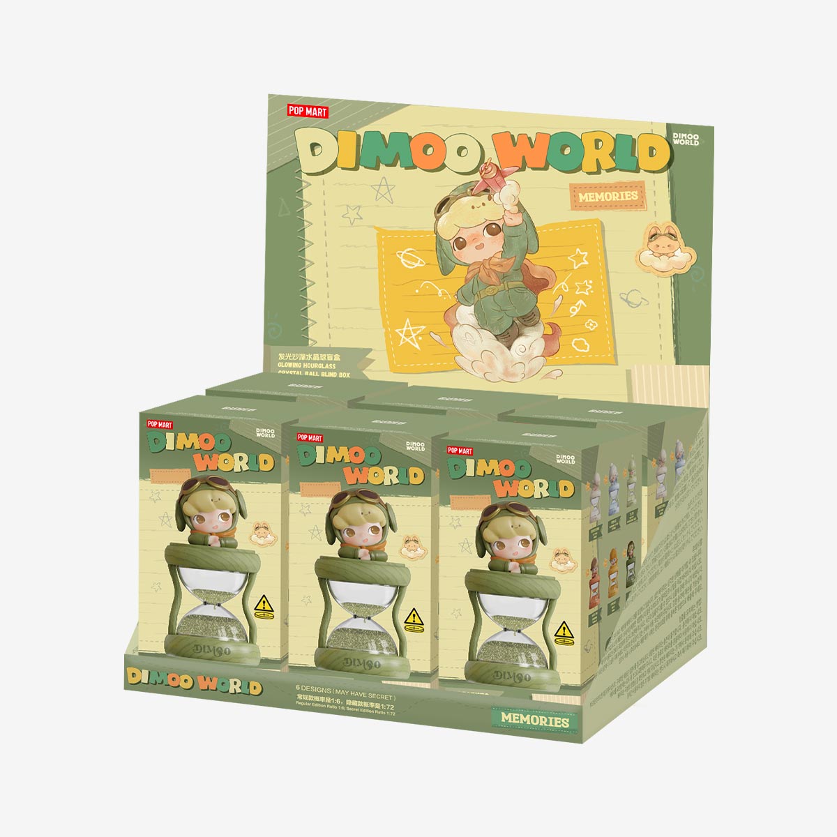 POP MART Authentic Dimoo Memories Hour Glass Mystery Box 6 Designs