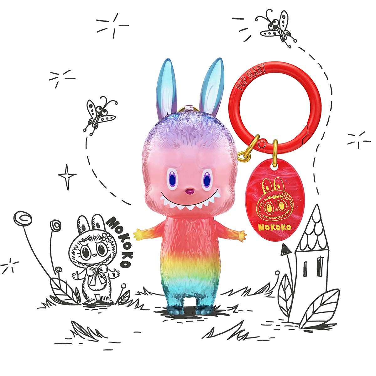 POP MART Authentic THE MONSTERS Labubu 10th Anniversary Series Keychai