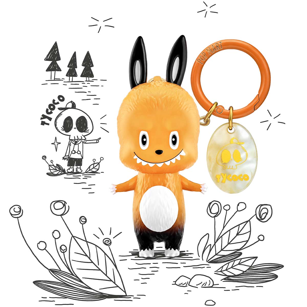 POP MART Authentic THE MONSTERS Labubu 10th Anniversary Series Keychai