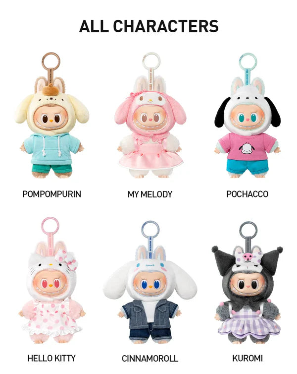 POP MART Authentic The MONSTERS Labubu x Sanrio Mystery Box 6 Designs