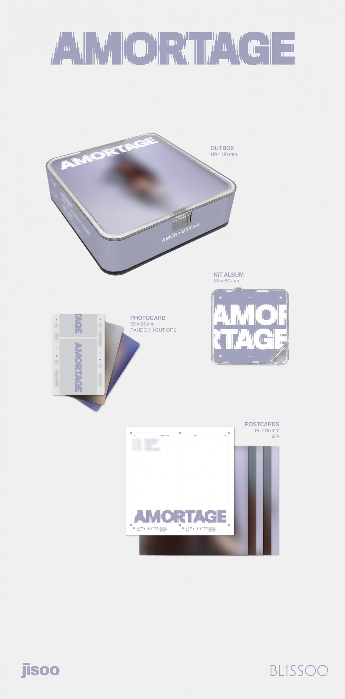 JISOO MINI ALBUM - AMORTAGE (APP VER)