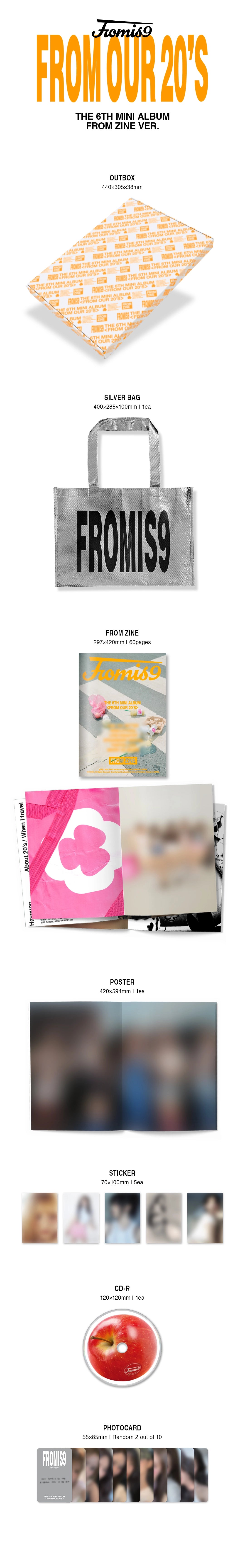 FROMIS_9 6TH MINI ALBUM - FROM OUR 20'S (FROM ZINE VER.)