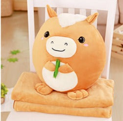 12 Chinese Zodiac Cushion Blanket 12"