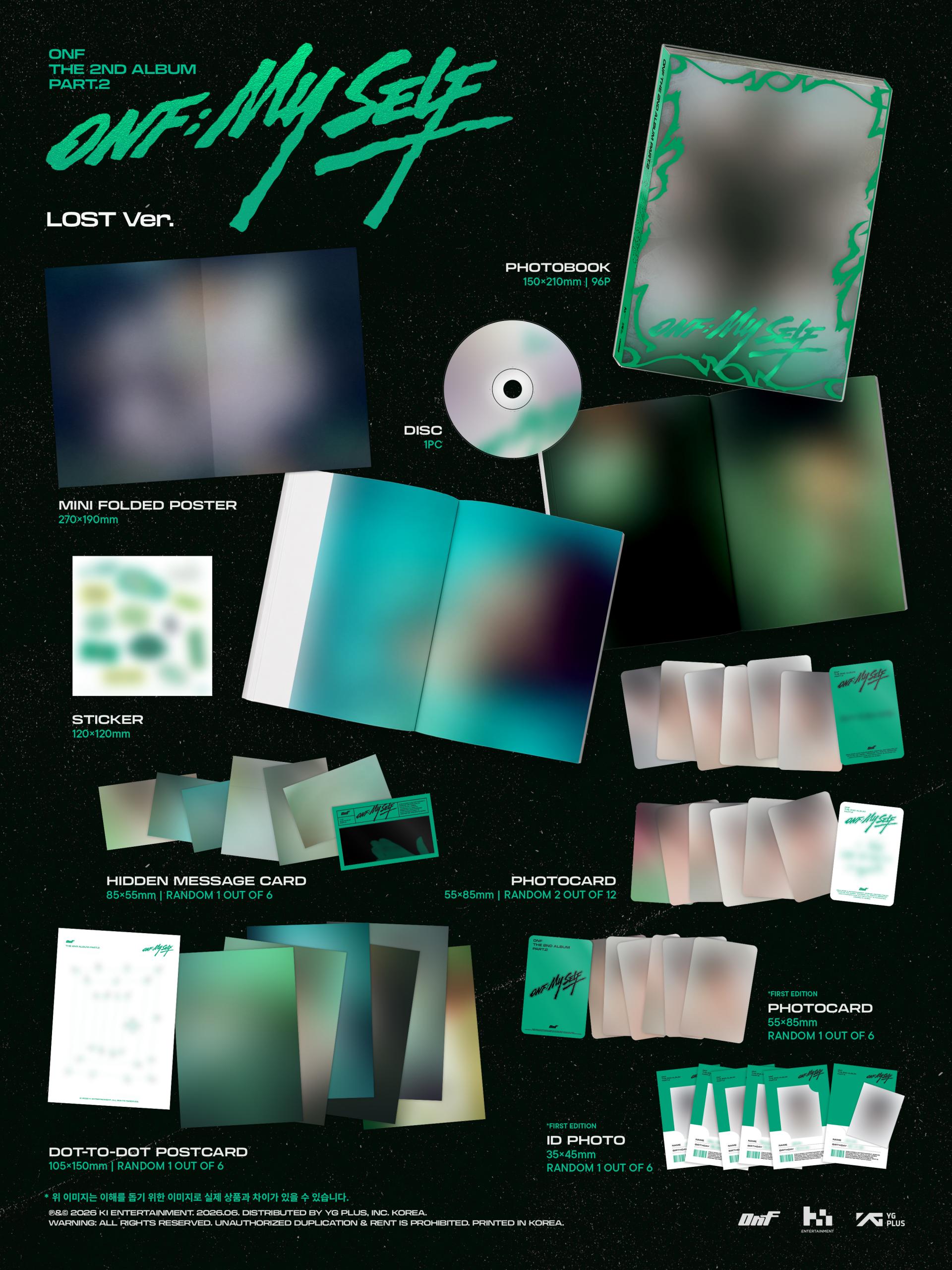 ONF 2ND ALBUM PART.2 - ONF:MY SELF (PHOTOBOOK VER.)