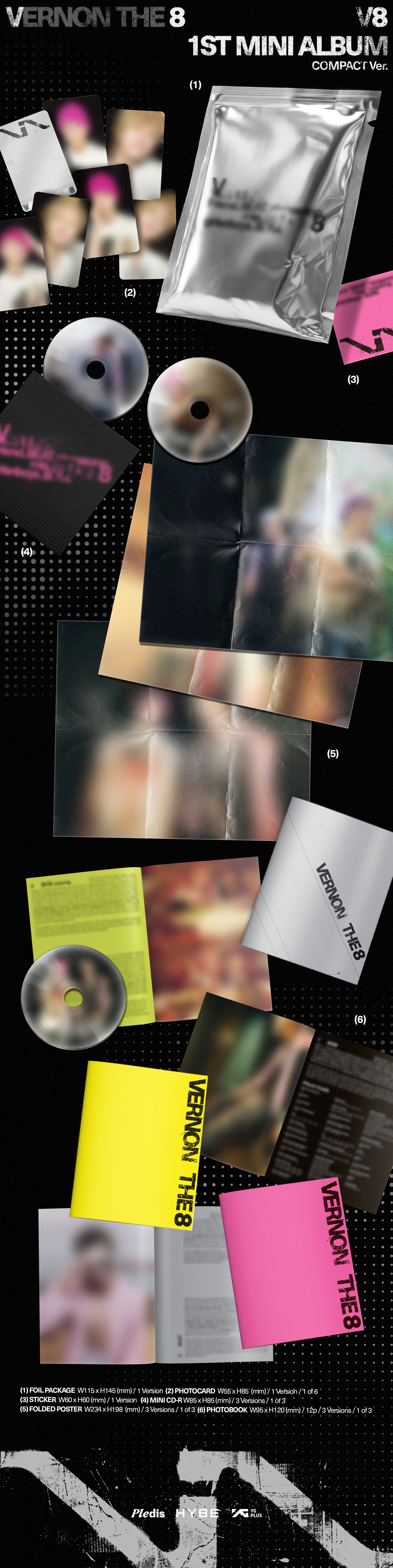 V8 (SEVENTEEN) 1ST MINI ALBUM - V8 (COMPACT VER.)