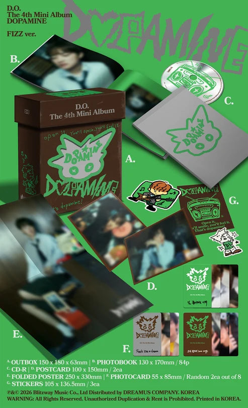 D.O. - 4TH MINI ALBUM [DOPAMINE] (FIZZ VER.)