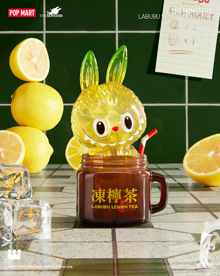 POP MART Authentic THE MONSTERS Labubu HK Lemon Tea Figure