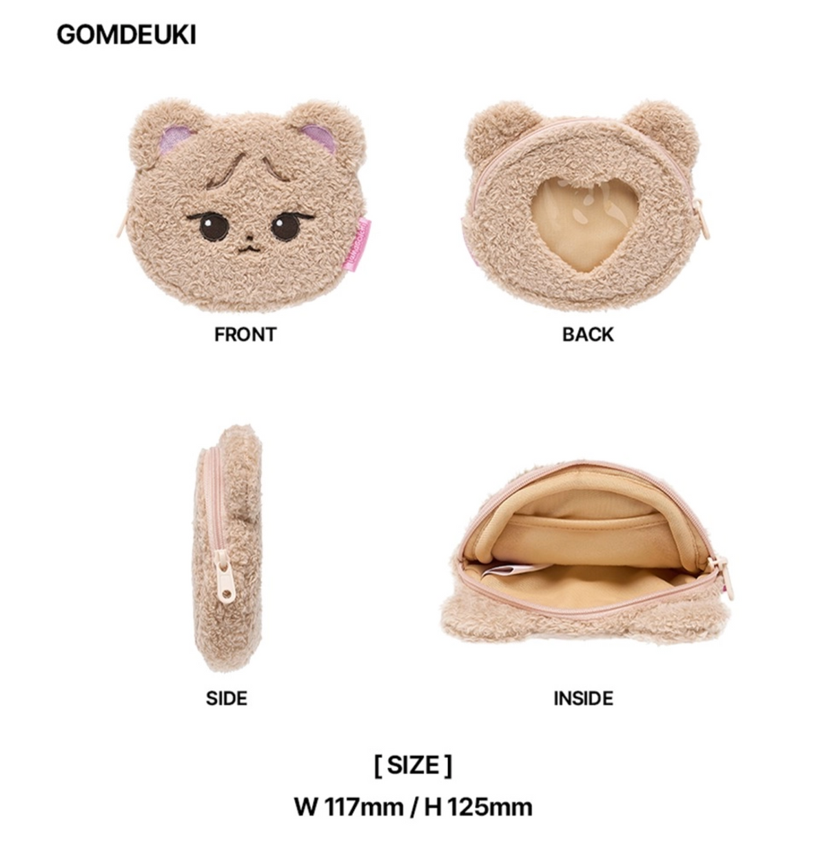 BLACKPINK X TAMAGOTCHI [TAMAGOTCHI] OFFICIAL MD BLACKPINK PLUSH FACE POUCH
