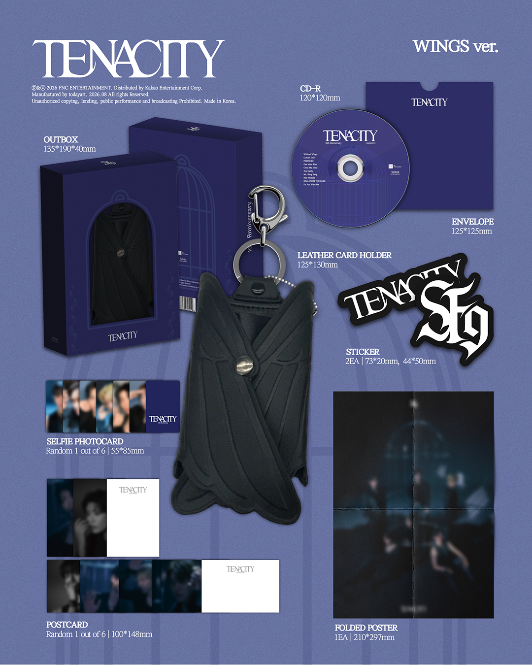 SF9 2ND ALBUM - TENACITY (WINGS VER.)