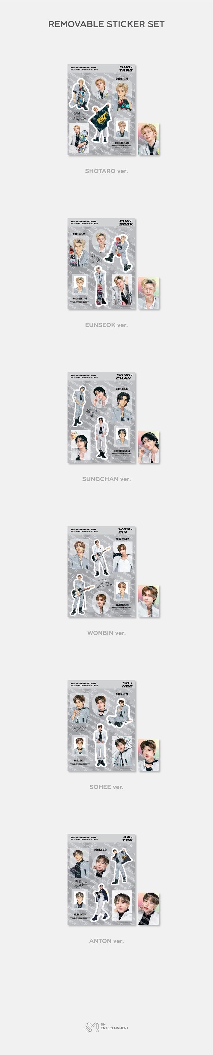 RIIZE - REMOVABLE STICKER SET