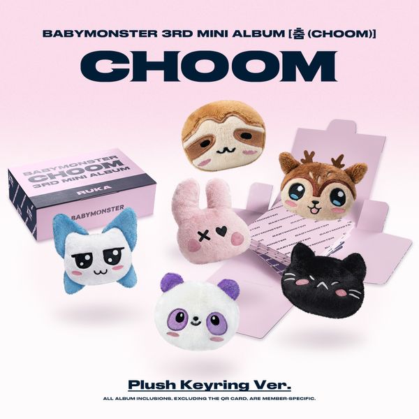 BABYMONSTER 3RD MINI ALBUM - CHOOM (PLUSH KEYRING VER.)