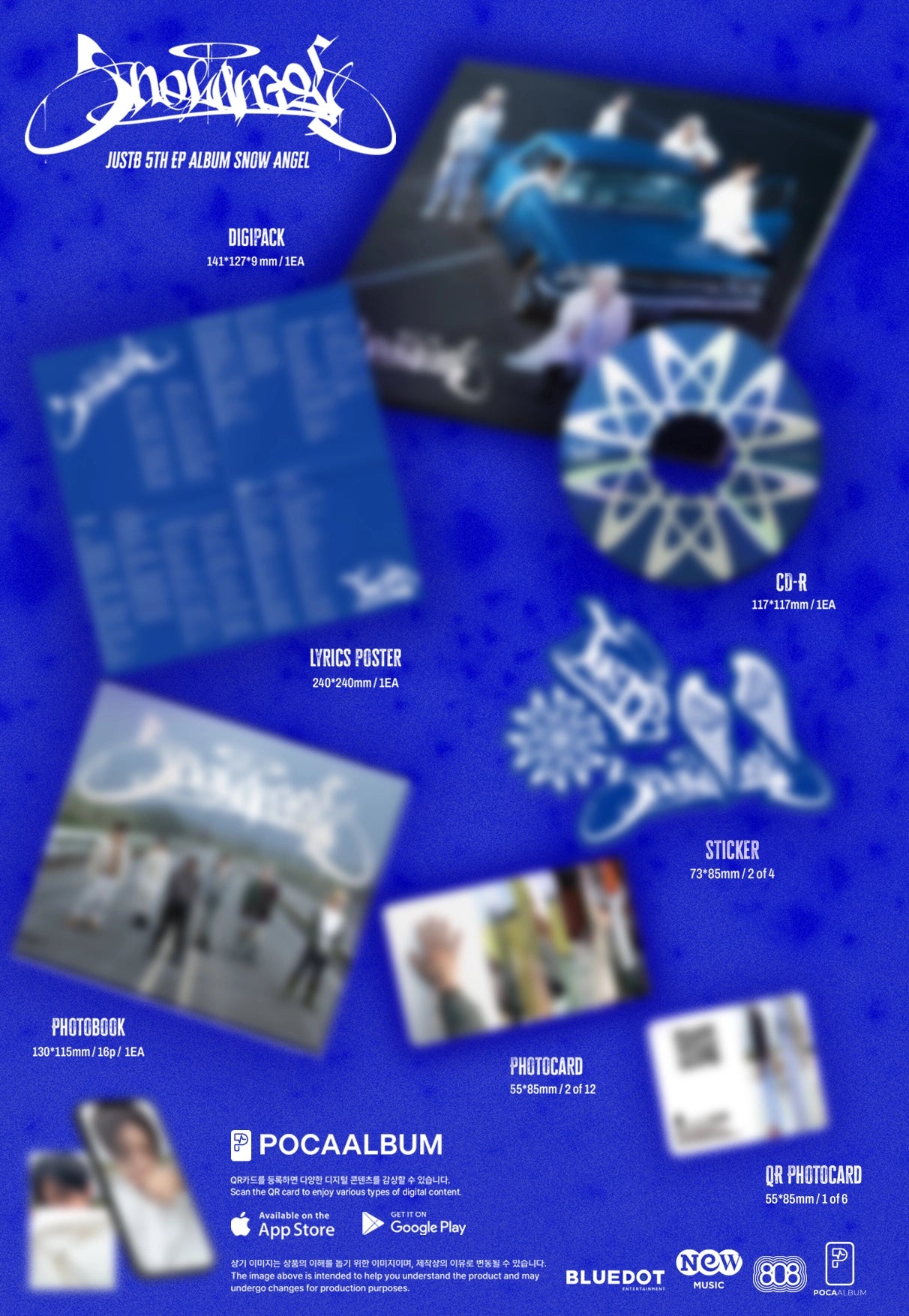 JUST B 5TH MINI ALBUM - SNOW ANGEL (POCAALBUM)