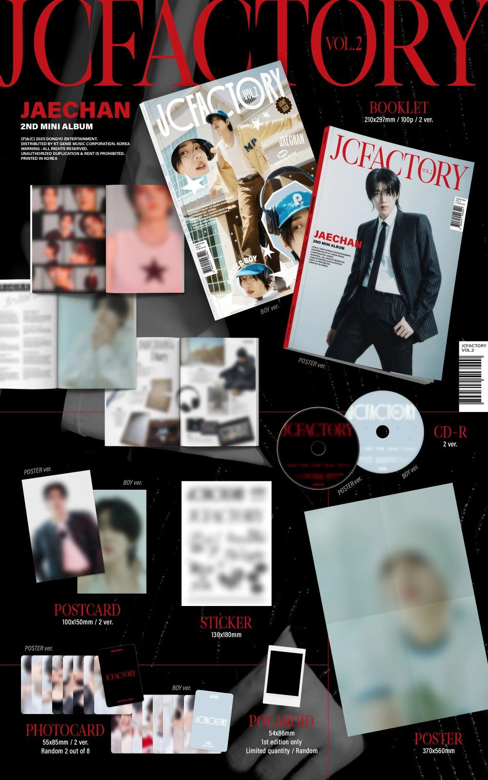 JAECHAN 2ND MINI ALBUM - JCFACTORY_VOL.2