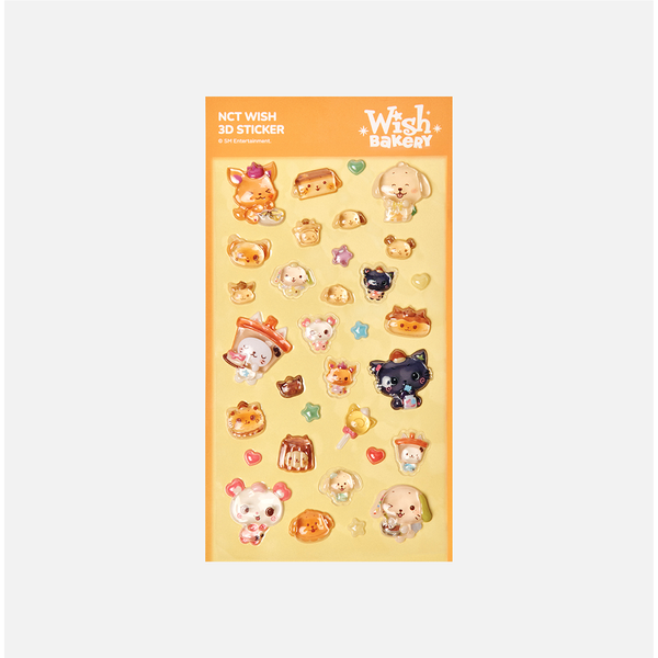 NCT WISH [2026 POP-UP [WISH BAKERY] MD] 3D STICKER