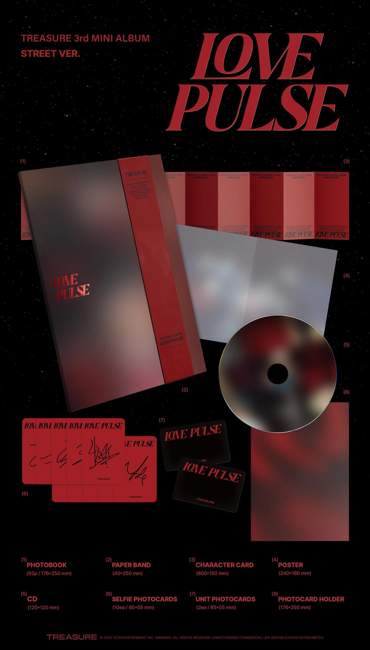 TREASURE 3RD MINI ALBUM - LOVE PULSE