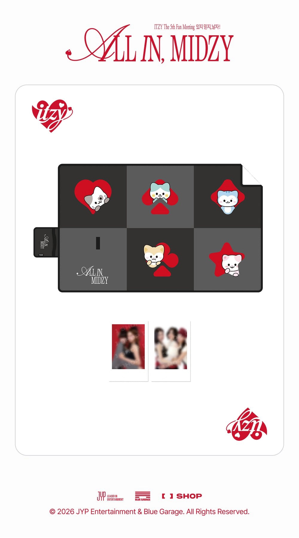 ITZY - [The 5th FANMEETING [ALL IN, MIDZY] MD] TWINZY PICNIC MAT