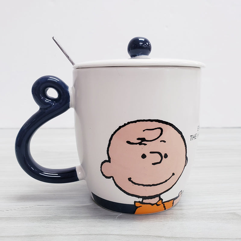 PEANUT SNOOPY© Charlie Mug With Lid & Spoon