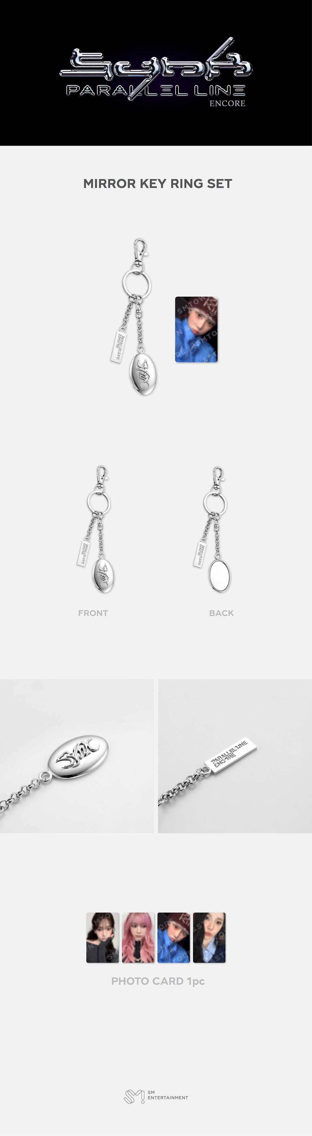 AESPA - LIVE TOUR - SYNK: PARALLEL LINE－ENCORE OFFICIAL MD: MIRROR KEYRING SET