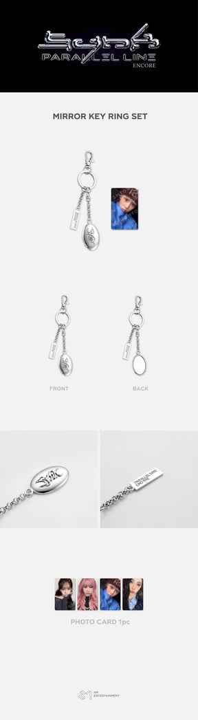 AESPA - LIVE TOUR - SYNK: PARALLEL LINE－ENCORE OFFICIAL MD: MIRROR KEYRING SET