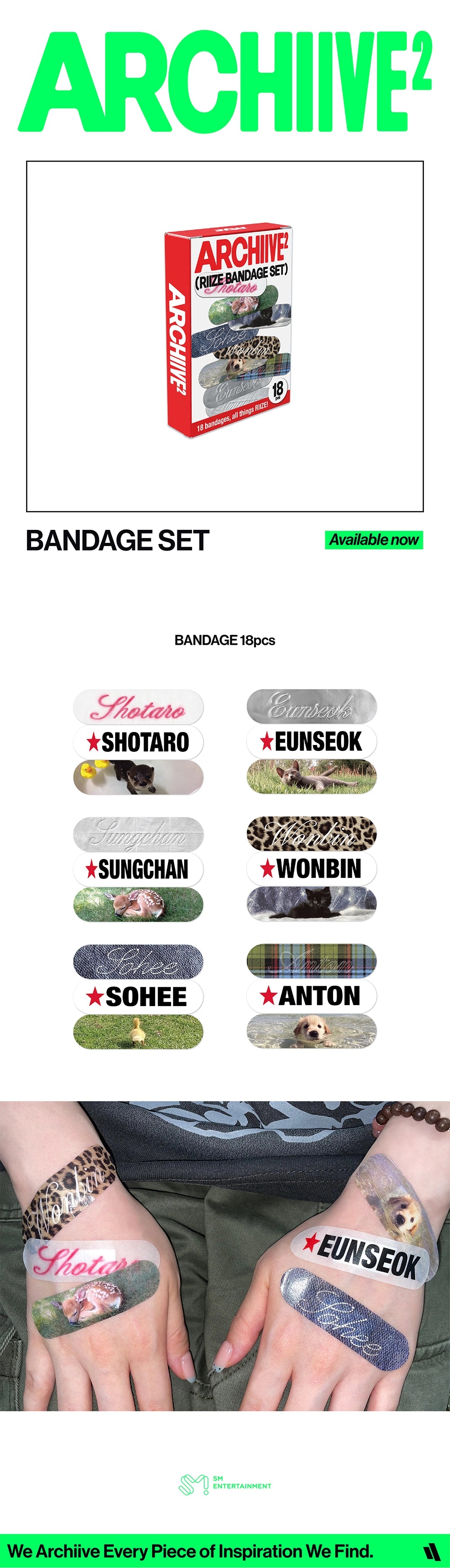 RIIZE - [2026 POP-UP [ARCHIIVE²] MD] BANDAGE SET
