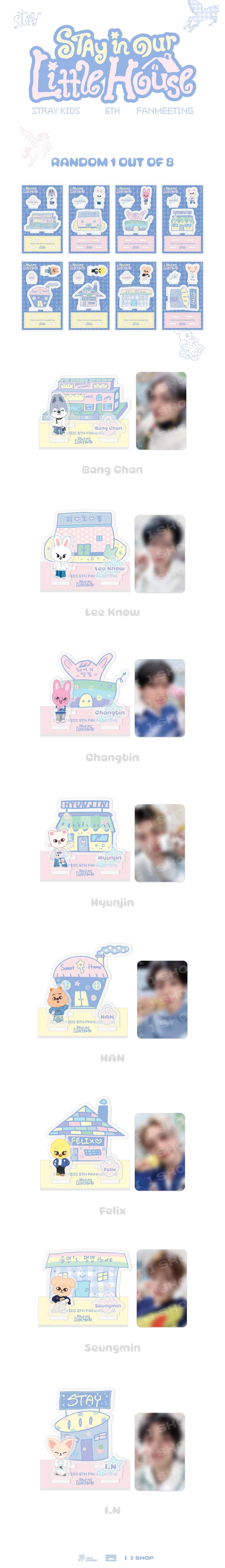 STRAY KIDS - 6TH FANMEETING [STAY IN OUR LITTLE HOUSE] SECRET ACRYLIC STAND OFFICIAL MD