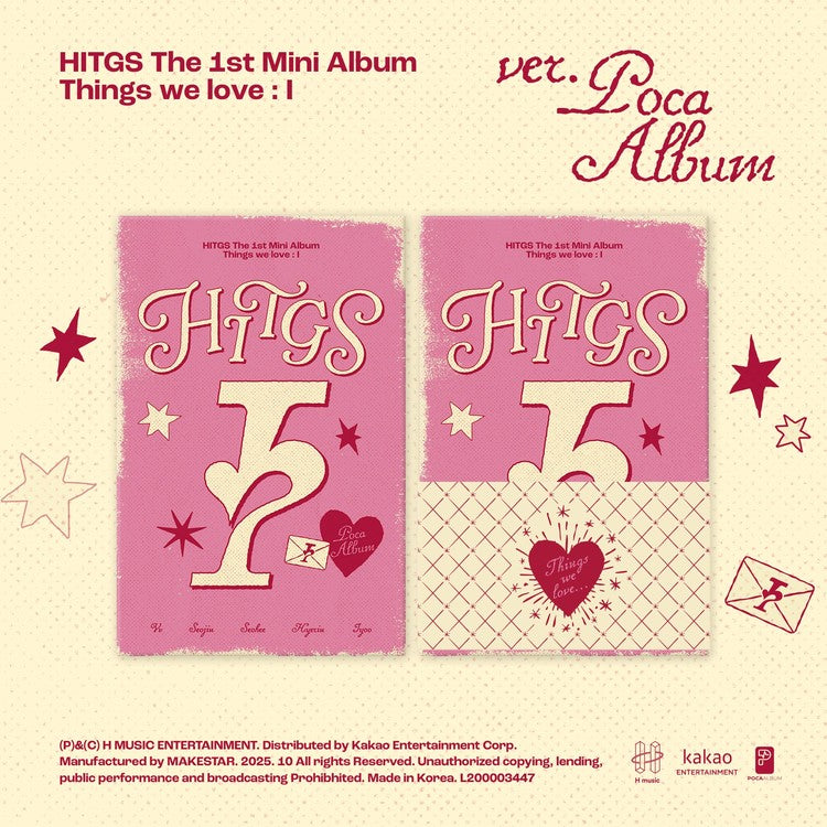 HITGS THE 1ST MINI ALBUM - THINGS WE LOVE : I (POCA)