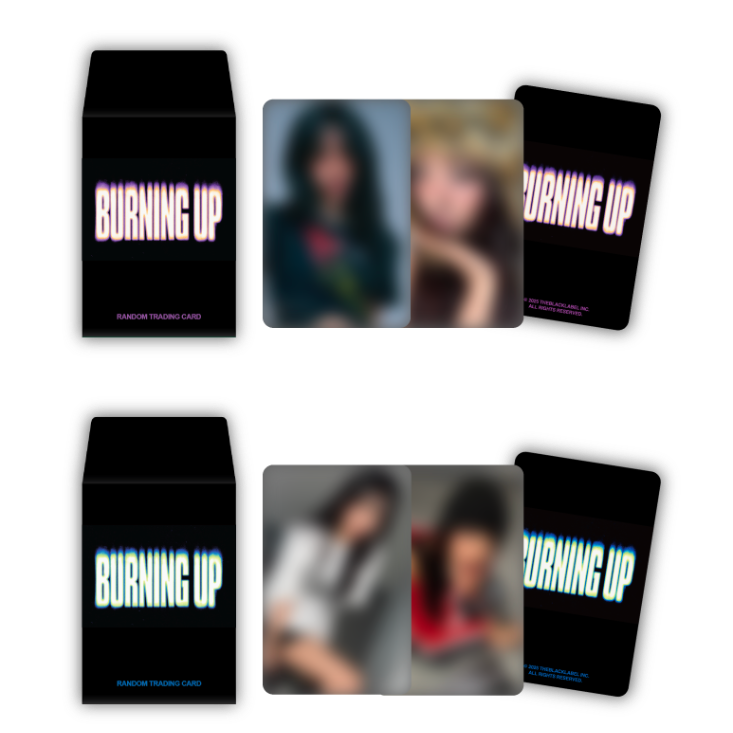 MEOVV - RANDOM TRADING PHOTOCARD - BURNING UP OFFICIAL MD