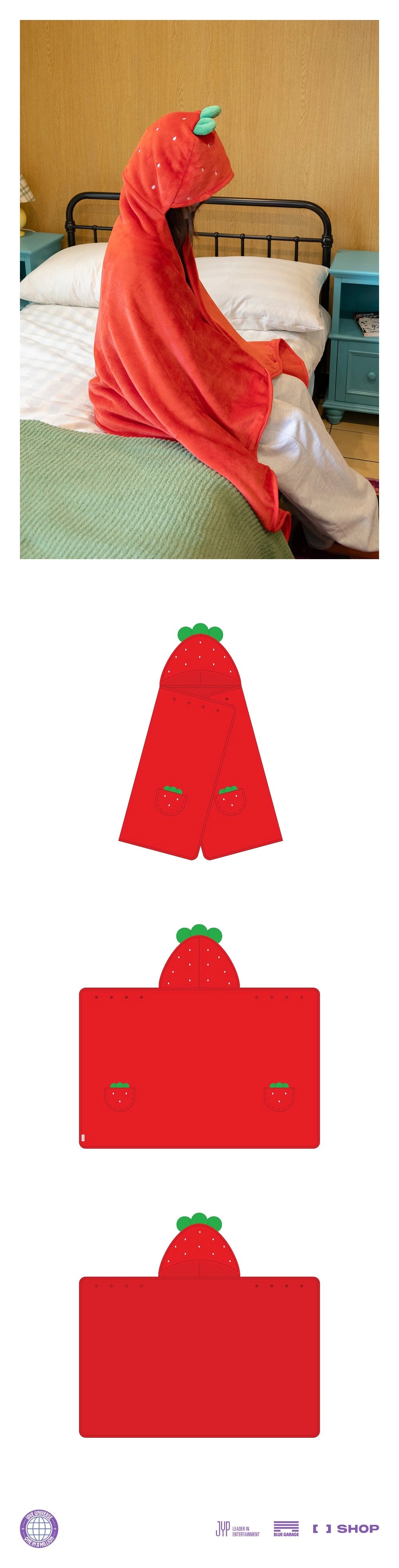 TWICE - [10VE UNIVERSE] CHAEYOUNG STRAWBERRY BLANKET OFFICIAL MD