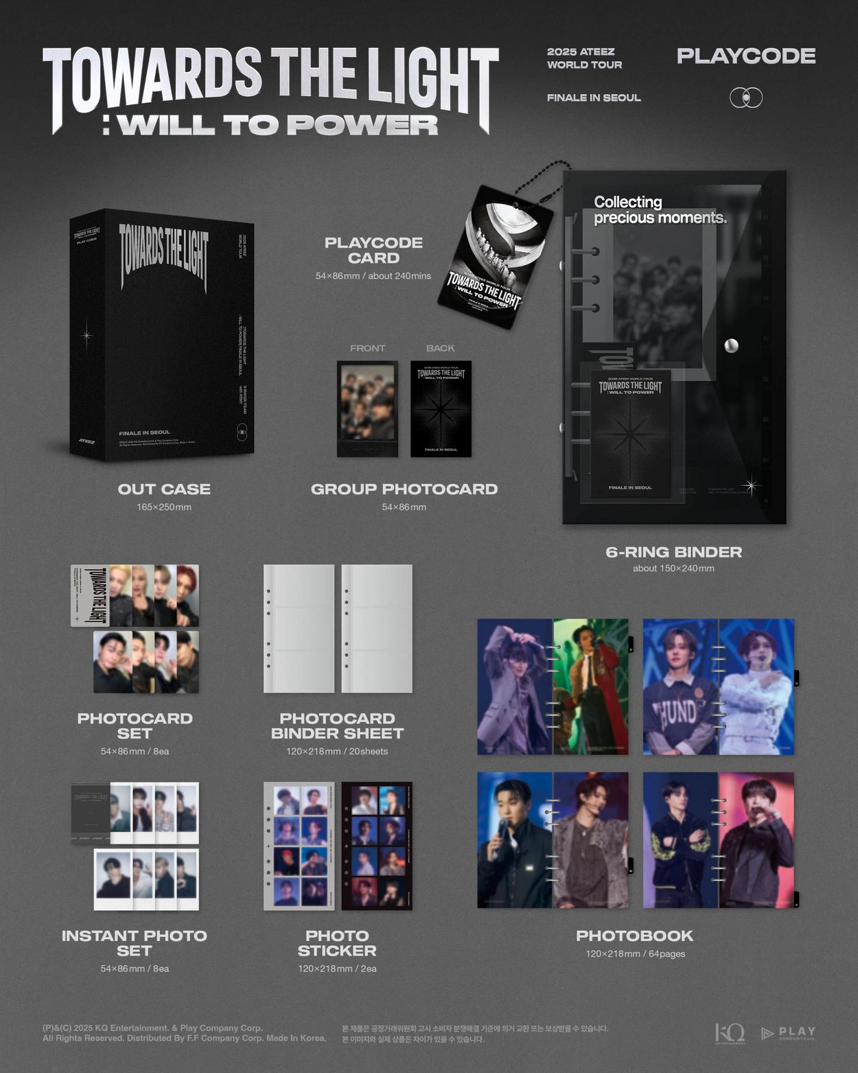 ATEEZ - [2025 WORLD TOUR [TOWARDS THE LIGHT : WILL TO POWER] FINALE IN SEOUL] (PLAYCODE)