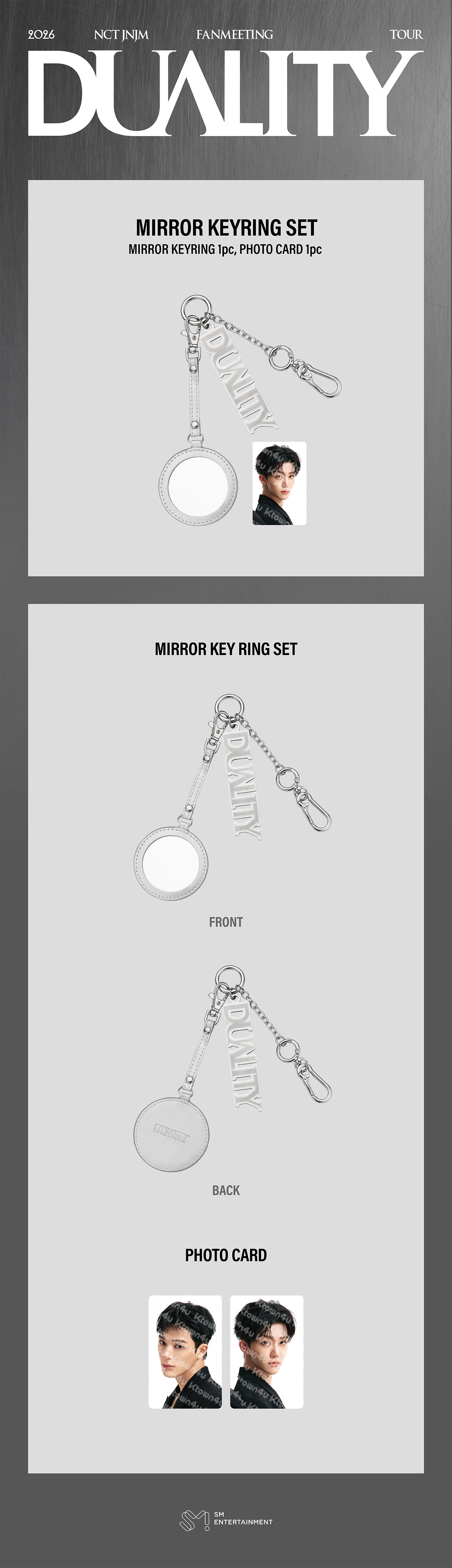 NCT JNJM - [FANMEETING TOUR [DUALITY] # SEOUL MD] MIRROR KEYRING SET