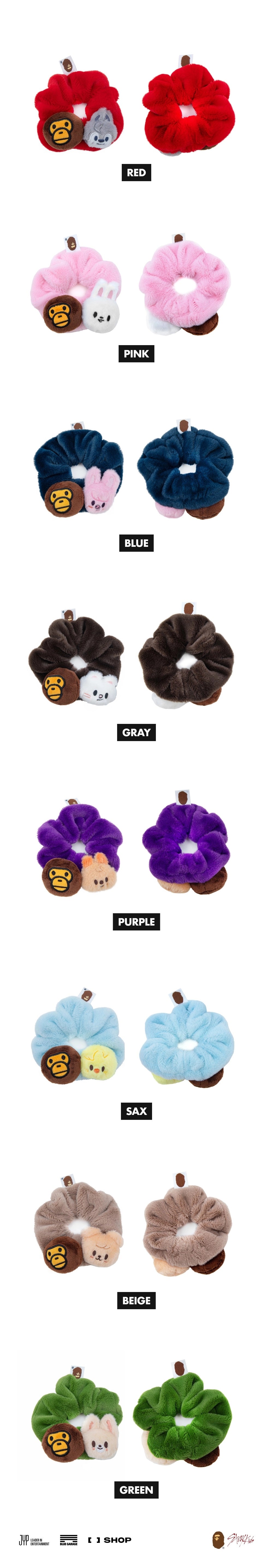 BAPE X STRAY KIDS SCRUNCHIES