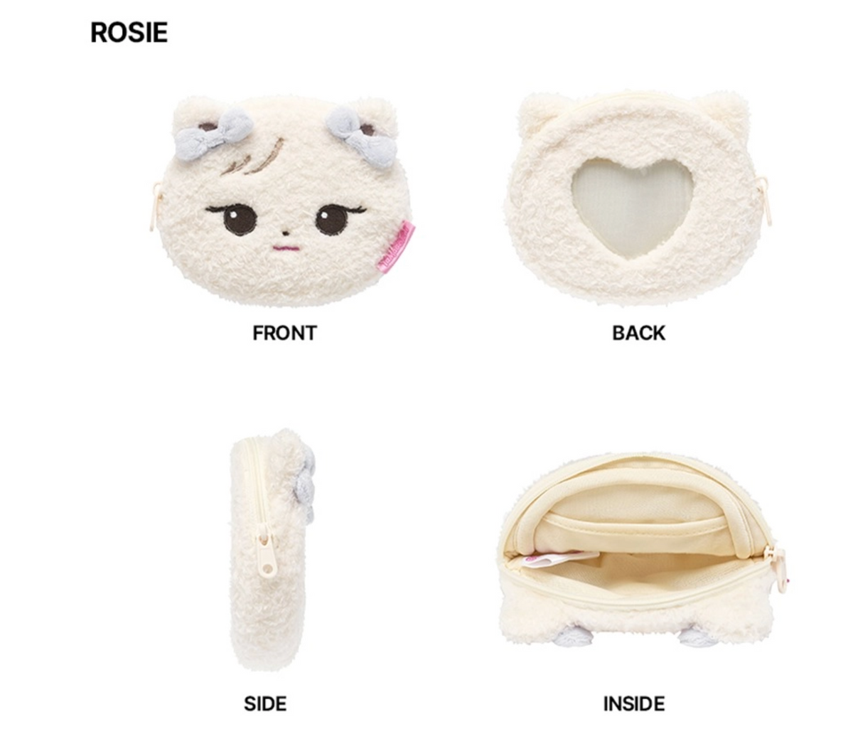 BLACKPINK X TAMAGOTCHI [TAMAGOTCHI] OFFICIAL MD BLACKPINK PLUSH FACE POUCH