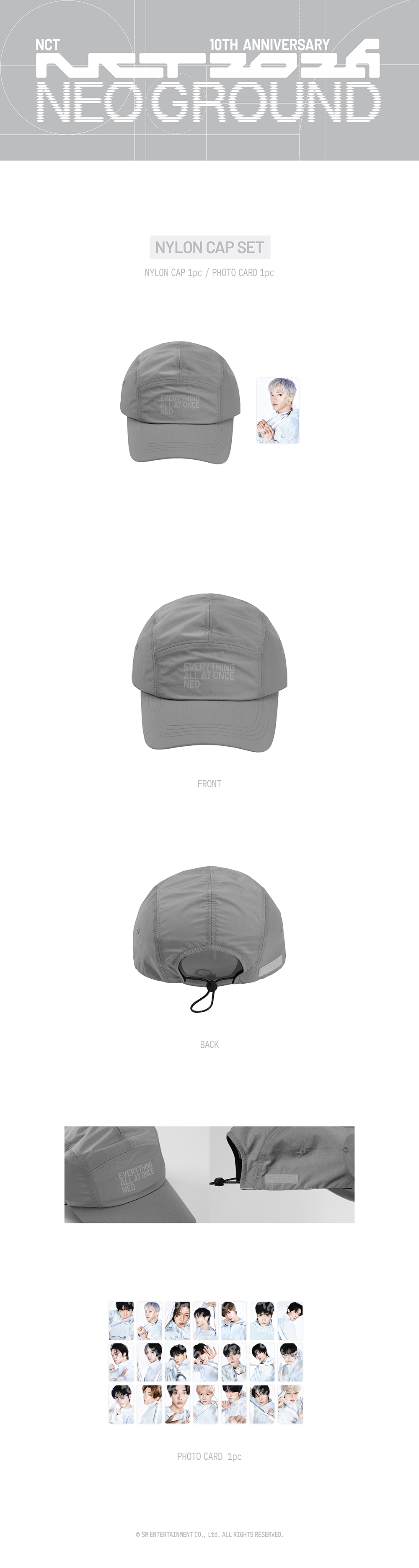 NCT - [NCT 10TH ANNIVERSARY [NCT 2026] POP UP : NEO GROUND MD] NYLON CAP SET