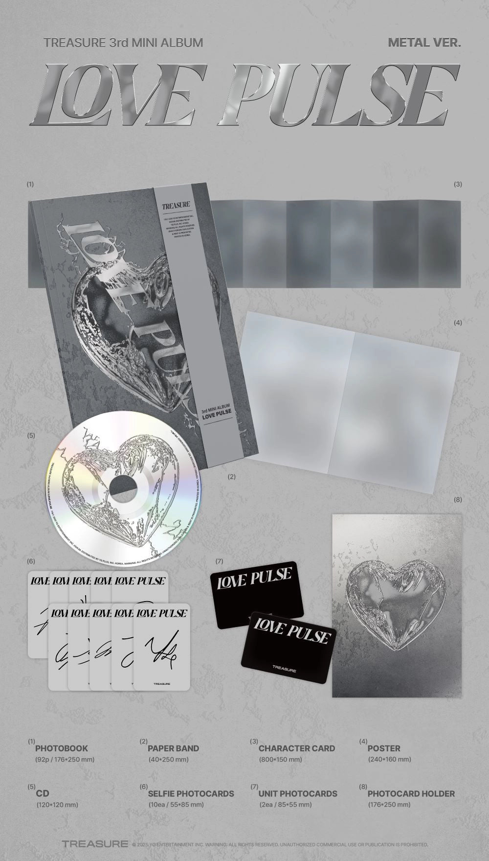 TREASURE 3RD MINI ALBUM - LOVE PULSE