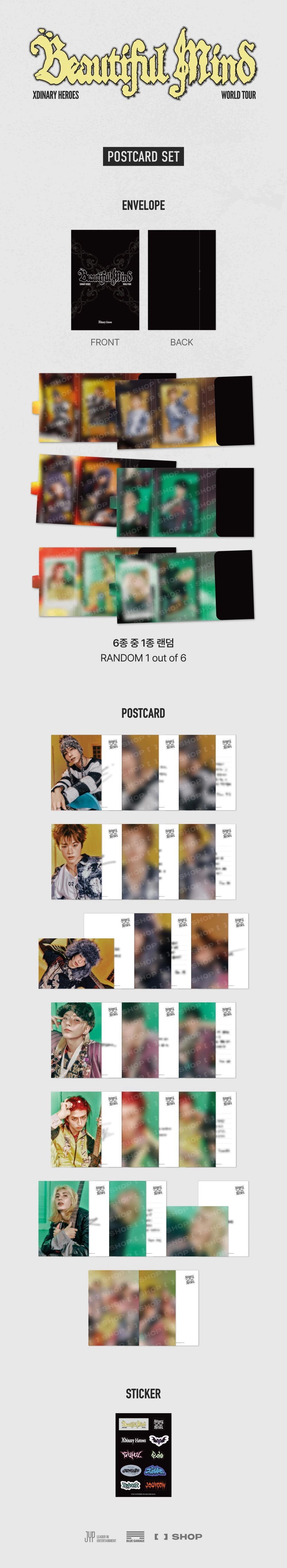 XDINARY HEROES - POSTCARD SET - BEAUTIFUL MIND