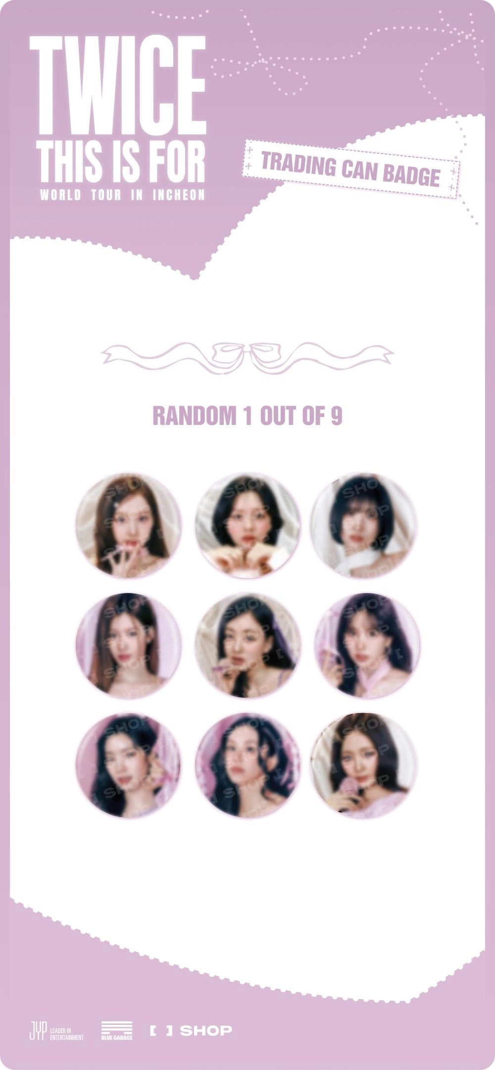 TWICE - <THIS IS FOR> WORLD TOUR IN INCHEON TRADING CAN BADGE