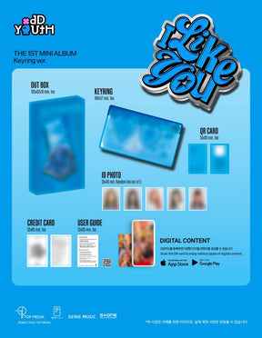 ODD YOUTH 1ST MINI ALBUM - I LIKE YOU (KEYRING VER.)