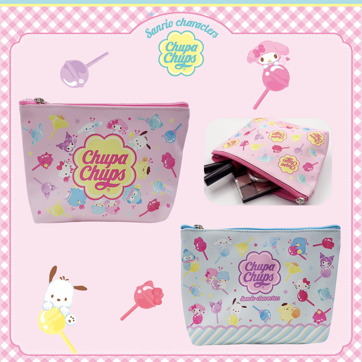 SANRIO© Chupa Chups Cosmetic Pouch (Japan Edition)