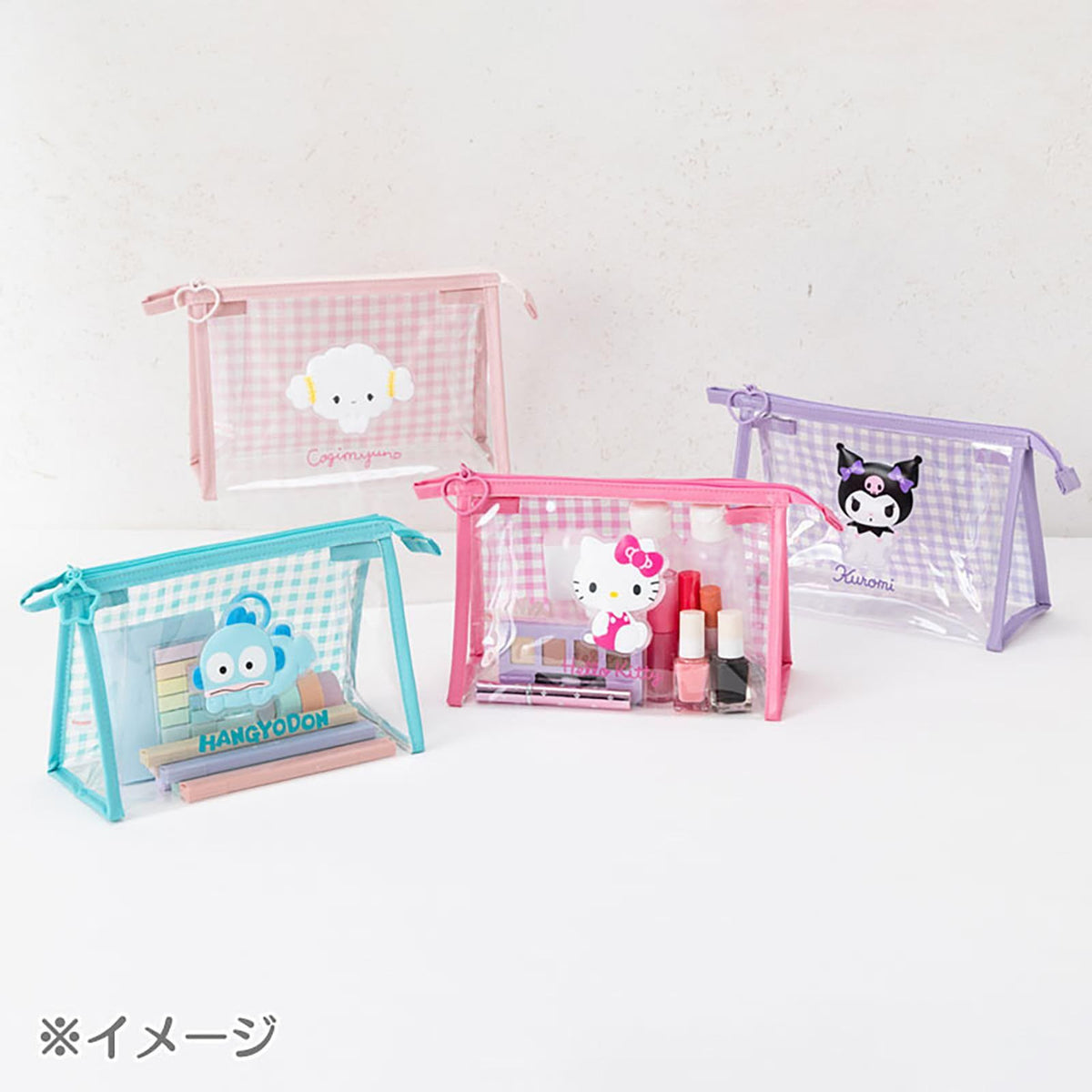 SANRIO© Plaid Clear Pouch (Japan Limited Edition)