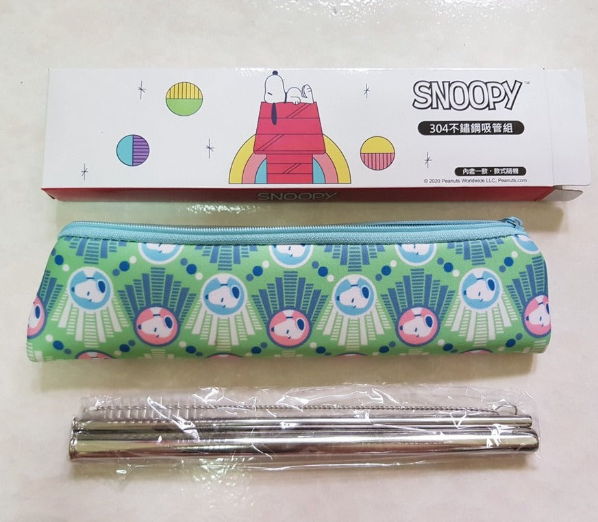 PEANUT SNOOPY© Stainless Steel Straw With Case (Taiwan Edition)